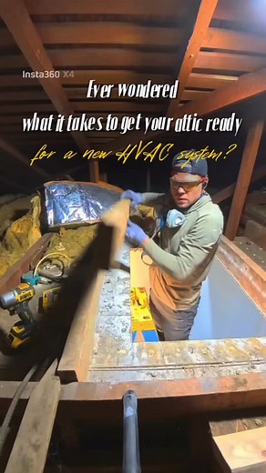 When an air conditioner or ventilation system is moved to the attic, the first step is to make sure there’s enough space and that the structure can handle the weight of the equipment. If the attic access is too narrow, it’s temporarily widened so the unit can be lifted up. Then the power is turned off, and the electrical lines, drain, copper pipes, and air ducts are disconnected before carefully moving the unit into the attic—usually through the access hatch or a special opening 🛠️ Up in the at