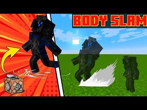 How to Body Slam Power in Minecraft Bedrock【Command Blocks Tutorial】