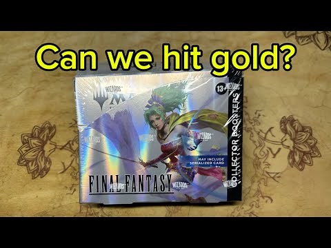 Final fantasy collector booster box opening