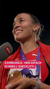 We're at a loss for words, but fortunately Kambundji isn't 😧😍| SRF Sport