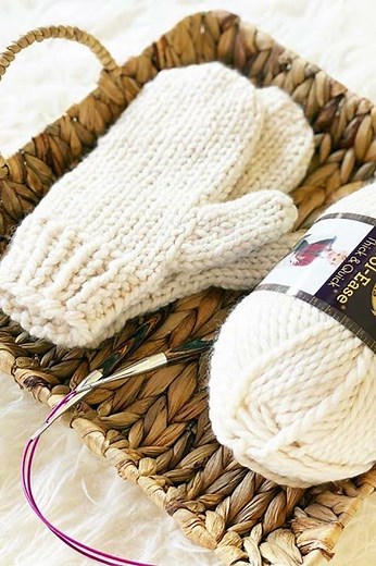 Easy Mittens Knitting Pattern