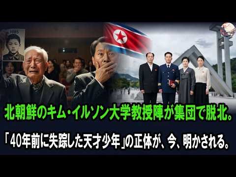 北朝鮮のキム・イルソン大学教授陣が集団脱北、東京大学で出会った「40年前に失踪した天才少年」の正体