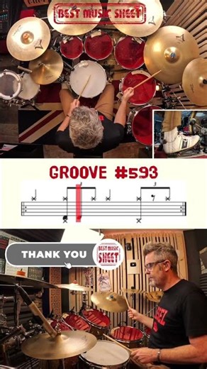 🥁 Drum Beat for Beginners #593 | Easy Drum Beat #593 | Learn Drum Beat | How to Play Drum Beat