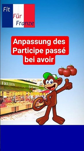 Participe passé angleichen? #fitfürfranze