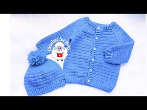 Easy Cardigan + Hat Herringbone Set 🧶 | Crochet Pattern for Toddlers 1-5 Years 🌼 Little Aster