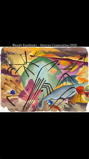 Wassily Kandinsky - Abstract Composition (1912) #wassilykandinsky #kandinsky | Contemporary Art