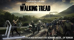 9.4K views · 38 reactions | From the makers of The Walking Dead and Fear The Walking Dead comes the newest series about people trying to re-kill people that are already dead. Uptown Funk Treadmill star, Carson Dean in The Walking Tread. It's a high intensity fat burner... of horror! | TMI Hollywood | Facebook
