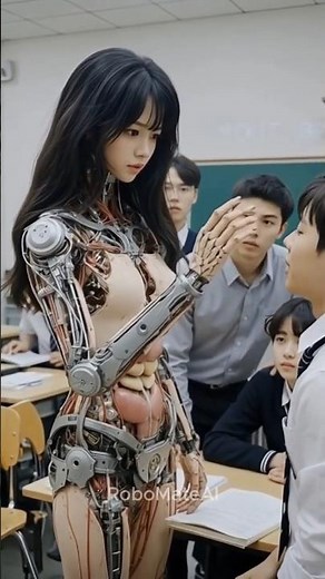 Students Meet a Real Life Android in Class!