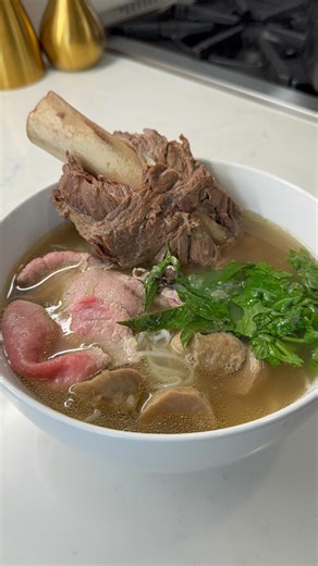 My Nguyen | Save and Share my recipe to make Vietnamese Beef Pho Ingredients : 2 pounds of beef bones 4 pounds of beef ribs 2 pounds of beef shank 2... | Instagram