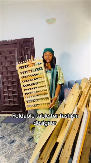 Affordable Foldable Tables and Thread Racks for Designers