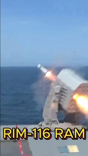 RIM-116 RAM Missile Launch from USS San Antonio – Naval Defense in Action #military #army #film #pov