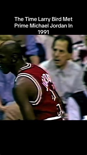 Prime Michael Jordan Vs Larry Bird In 1991 #NBA #michaeljordan #larrybird #basketball #fyp