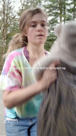 1.1K views · 224 reactions | This wrap is by @didymos_babywearing and the carry is a back wrap cross carry with a young toddler. Coat is @angelwingscz and you can use code LETSTALK for 10% off. #babywearing #babywearingmama #contactnap | Let's Talk Babywearing | Facebook