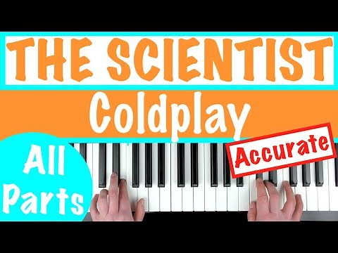 How to play THE SCIENTIST - Coldplay Piano Chords Tutorial