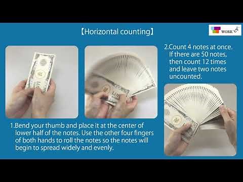 How to count money for professional.