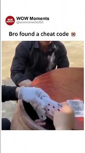 Bro found a cheat code 😭