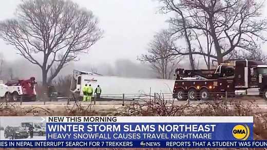20K views · 130 reactions | Major winter storm hits the northeast; the storm dumped over a foot of snow in some areas. https://gma.abc/2NH3tmJ | Good Morning America | Facebook
