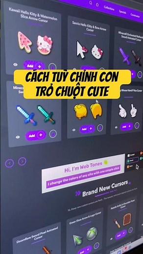 Cách tuỳ chỉnh con trỏ chuột cute #pctips #pcsettings #windows