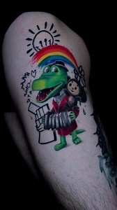 Kids Draw My Tattoo: Daughter’s Fully Healed Father Tattoo