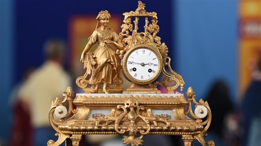 Appraisal: 19th-Century French Figural Clocks