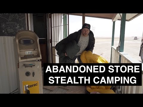 Stealth Camping In Abandoned Gas Station