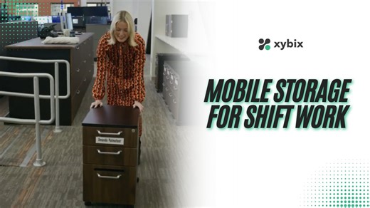 In this video, Megan Clayborn, Great Plains Territory Manager at Xybix, highlights mobile personal storage solutions at the Anoka County Emergency Communications Center. These 6-6-12 mobile pedestals are built for shared, 24/7 dispatch environments. Operators can roll their unit directly to their workstation at the start of a shift and return it to a designated cubby when finished, keeping the center organized, secure, and professional. A smart solution for 911 dispatch centers, emergency commun