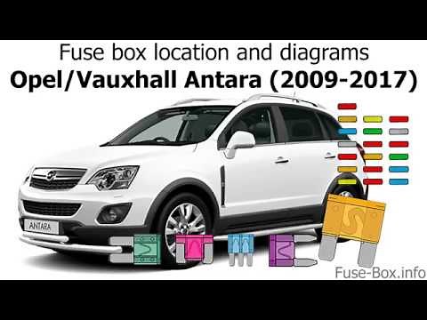 Quel est le schéma de fusible de l'Opel Antara ?