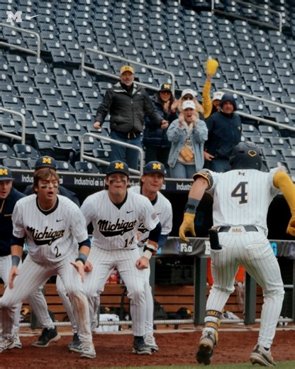 A BIG home run! Noah Miller went yard for the second time of his career and the second time in four games yesterday! #GoBlue | Michigan Baseball