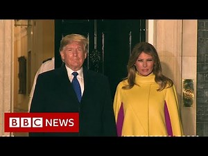 President Trump in London for NATO meeting - BBC News