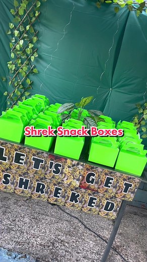 Shrek Snack Boxes for a Fun Shrek Party