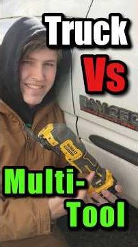 Coldstart- Diesel truck vs DeWalt multi-tool @dewalttv #dodge #dewalt #construction #diesel