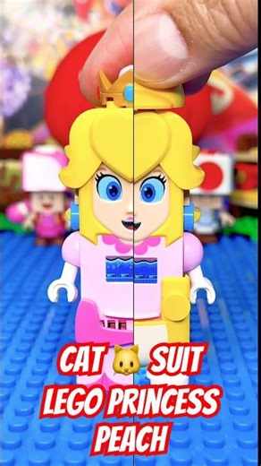 The Lego Mario Princess Peach Cat Suit #nintendo #lego #shorts #asmr