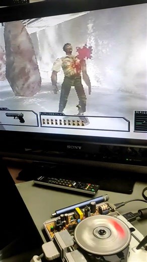 Ps1 fat lens calibration, to work for a few more years, #residentevilsurvivor #ps1 #residentevil