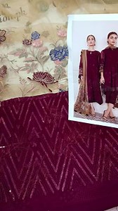 BROUQUE| HANDEMBELLISHED CODE || Net embrioded DUPATA 0300-0041595 | Nimz collection