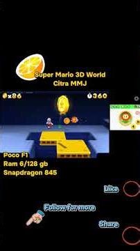 Super Mario 3D World Citra MMJ android Poco F1 #pocof1 #gaming #games #citrammj #androidgames