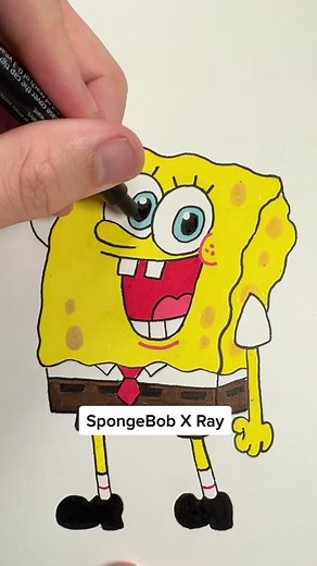 SpongeBob X Ray Drawing Tutorial