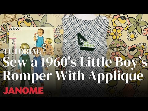 How to Sew a 1960's Little Boy's Romper with Applique