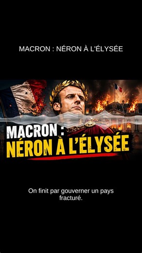 MACRON : NÉRON À L'ÉLYSÉE - Un pays fracturé, lui ne voit rien