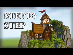 How to build a MEDIEVAL FANTASY HOUSE (Step by Step tutorial)