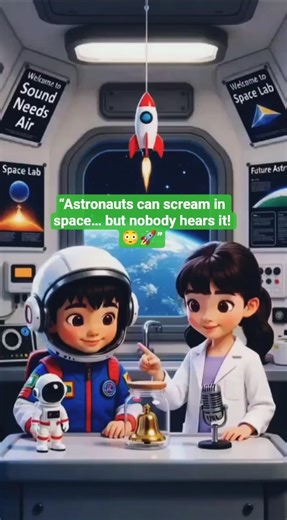 Why is space completely silent? 🚀 The science behind sound in space! #shorts #scienceforkids