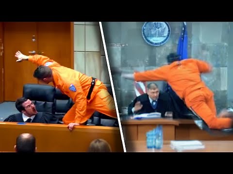 Defendants Who RUSHED The JUDGE In Court...