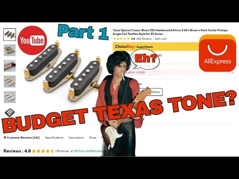 Ali Express Texas Special Classic Blues SSS Strat Unboxing