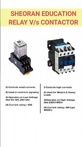 Difference between Relay v/s Contactor