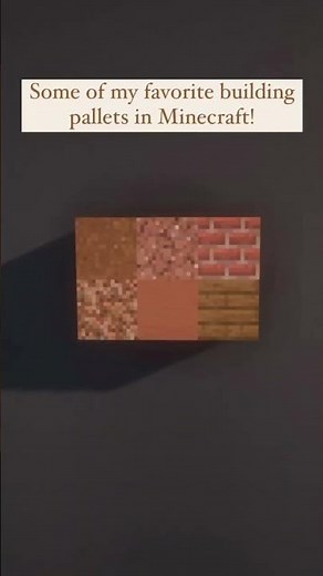 Minecraft color palettes! What are your favorite blocks to use in a build?