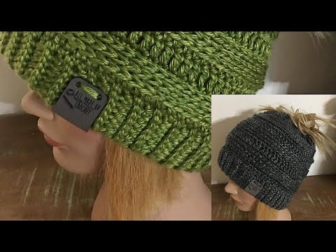 CC COPY CAT BUN BEANIE BY Tonia Hart