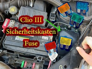 Renault Clio 3 fuse box , Clio 3 Sicherheitskasten