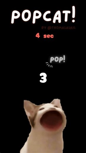 POPCAT! 😺🔥 | Fastest Pop Challenge | 4 Second Speed Run!