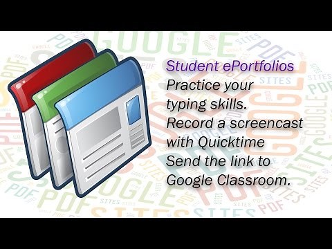 The Typing Test - Practice your typing skills - Screencast w/ Quicktime - Upload to Google Classroom