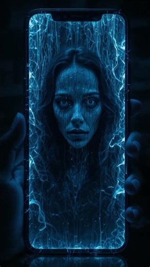 The Voice on My Phone 😈 #creepyphone #horror