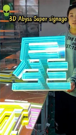 Can flat signs create breathtaking depth vision? #signage #ledneon #ledlight #signature #lightbox
